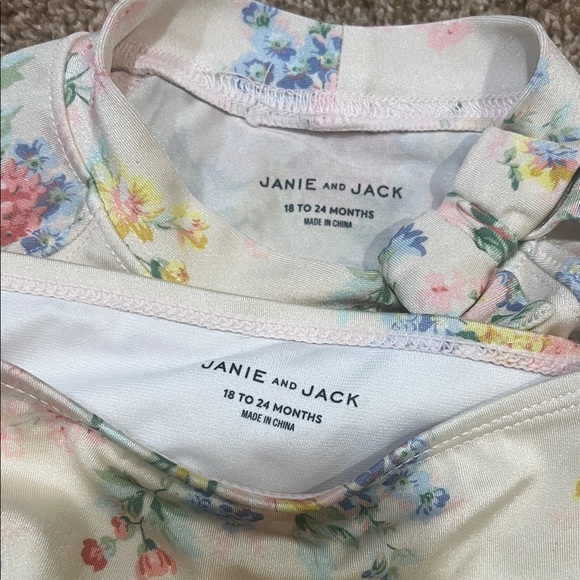 JANIE AND JACK Floral Kids Swim Set 18-24 Months - Picture 2 of 8